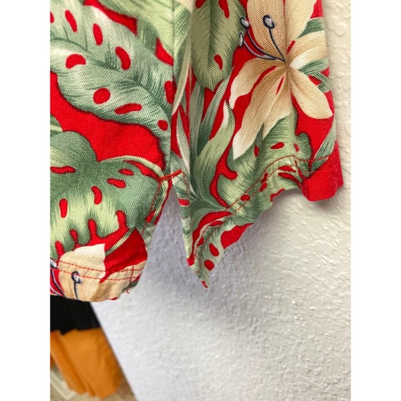 Island Traders Floral Button Down Blouse Size XL - Picture 3 of 5